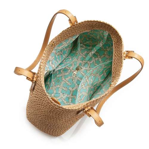 Eric Javits Luxury Fashion Designer Women's Handbag - Squishee Jav II - Peanut Best USA Deal